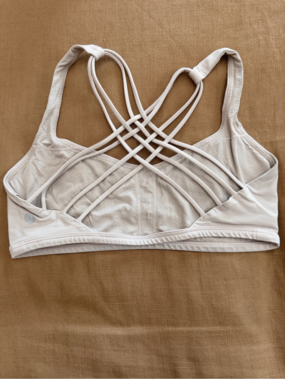 lululemon athletica neutral Strappy Back Sports Bra